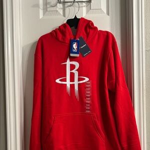 Fanatics Red NBA Logo Hoodie